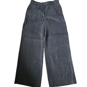 Reformation Black‎ Wide Leg Cropped Pants Size 0